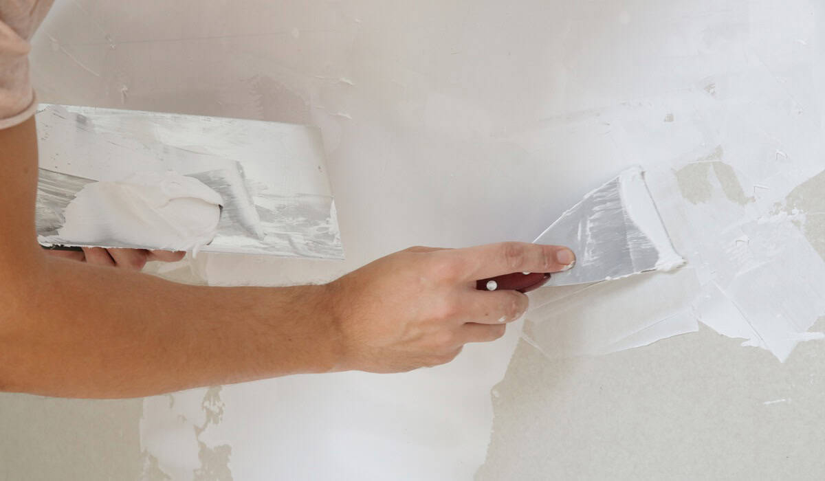 smooth finish on textured walls